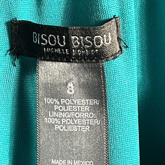 Bisou Bisou By Michele Bohbot Colorful Summer Dress Size 8 - Picture 6 of 6